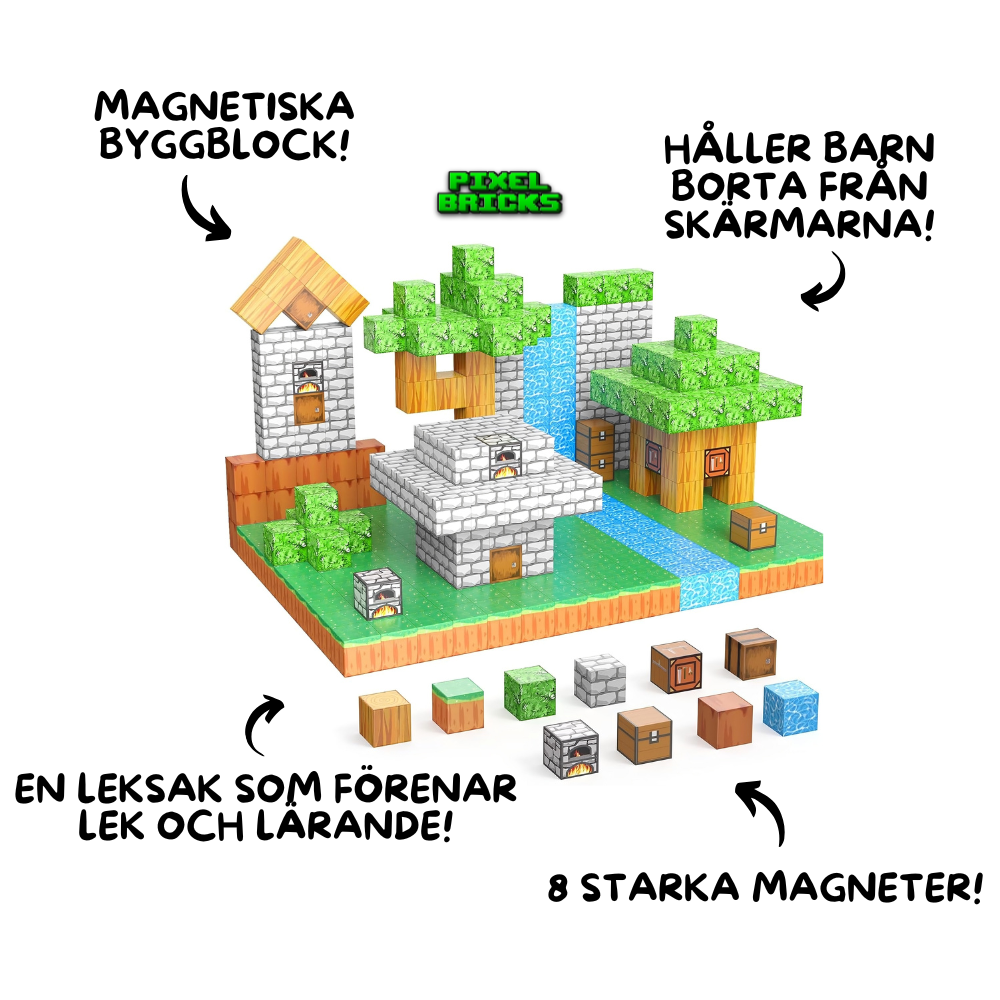PixelBricks – Magnetisches Konstruktionsspiel für kreative Kinder