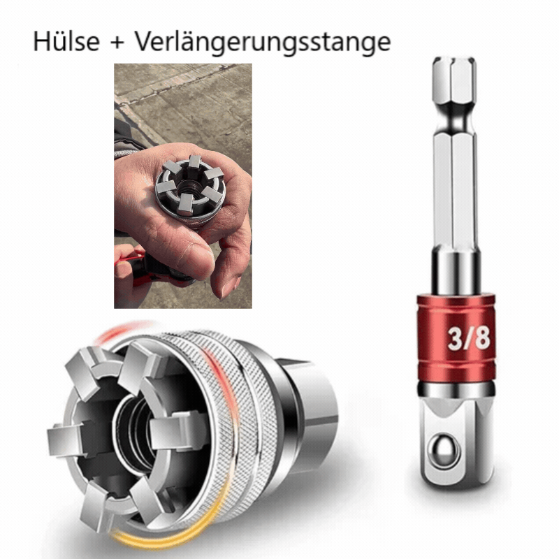 Elektrischer Adapter für Bohrmaschinen – Vielseitiger Universal-Steckschlüssel