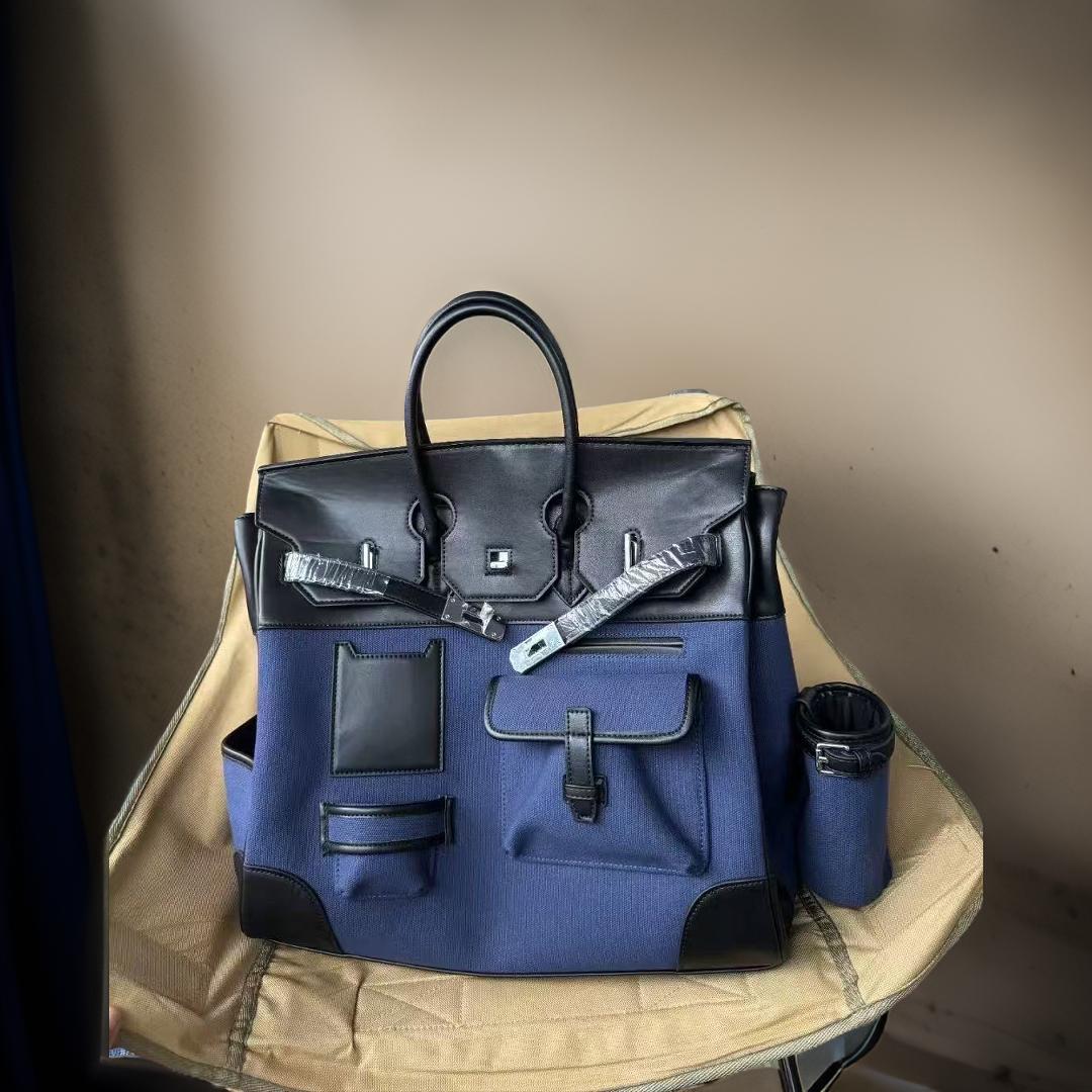 H-40 Herren-Tasche – Canvas & Echtleder für Alltag & Reise