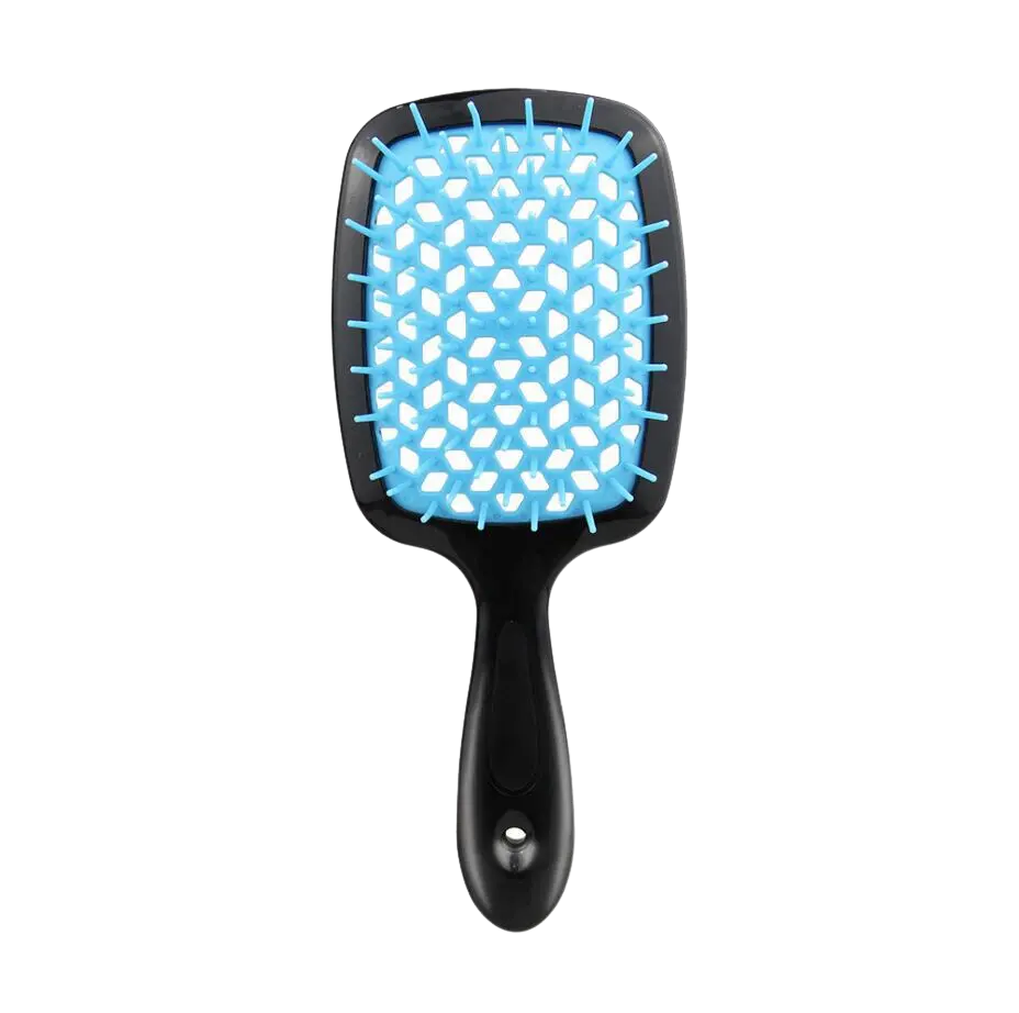 FluffiBrush Paddelbürste mit Belüftung - Schwarz