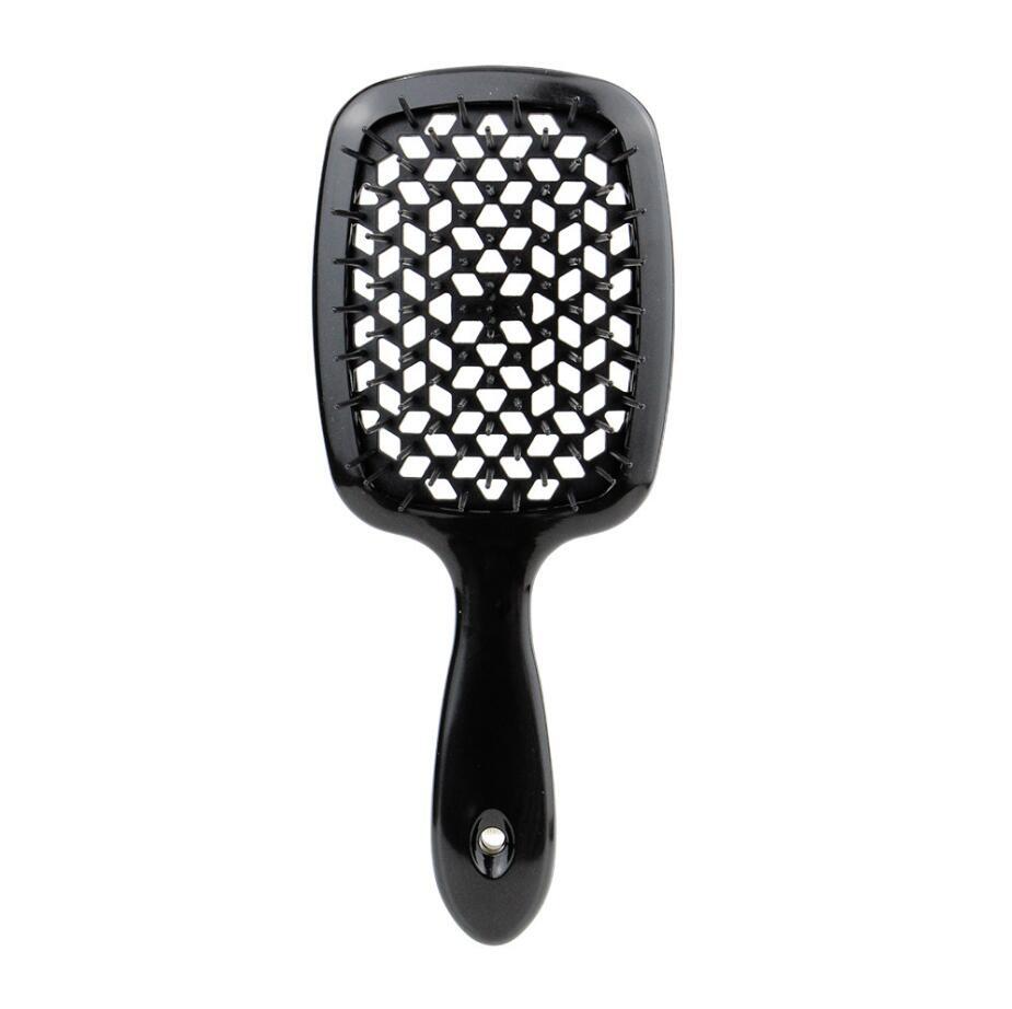 FluffiBrush Paddelbürste mit Belüftung - Schwarz