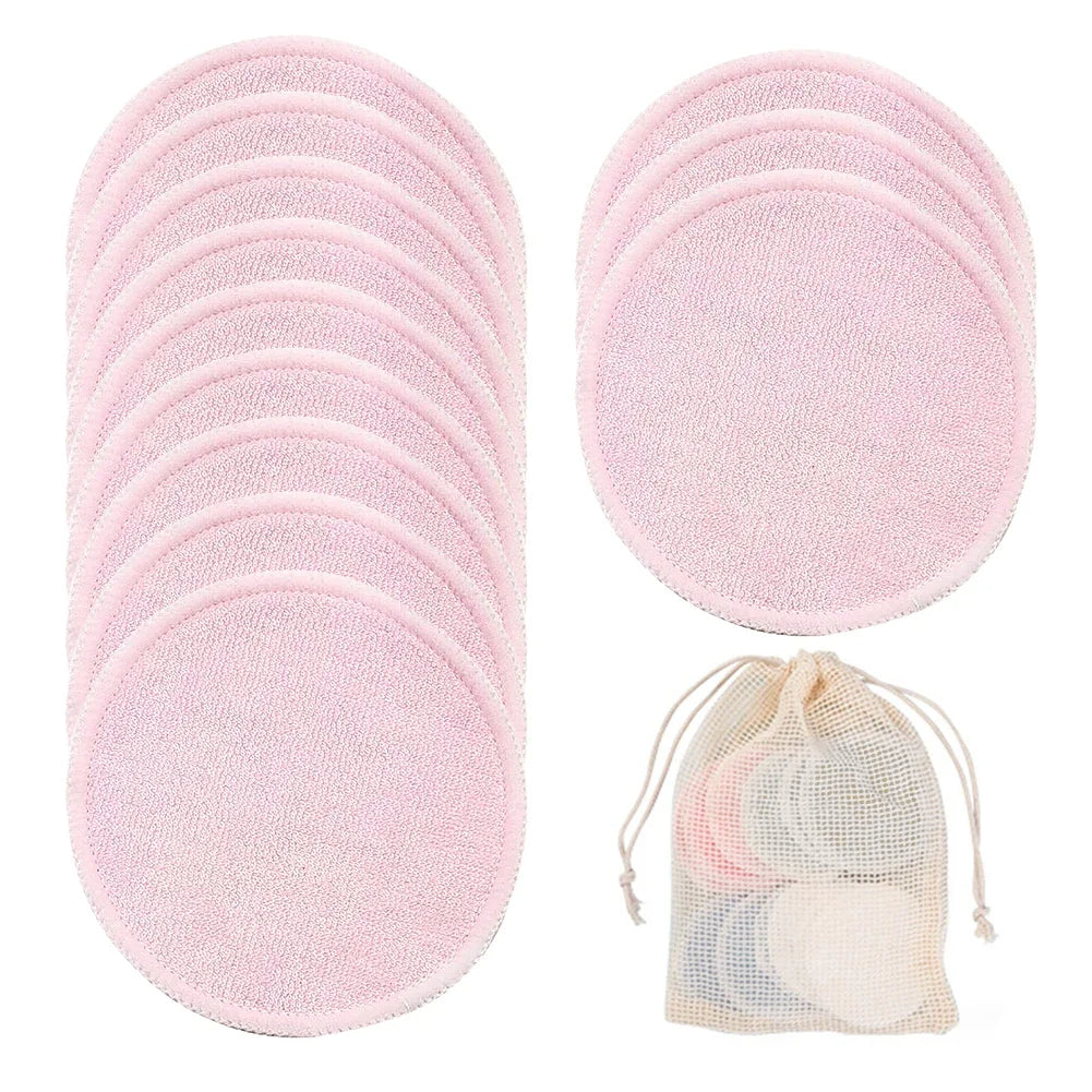 Herbruikbare bamboe make-up remover pads