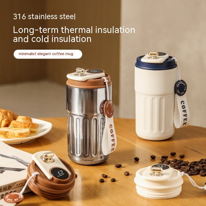 Thermal-bottle | Edelstahl-Kaffeebecher mit Temperaturanzeige 450ml