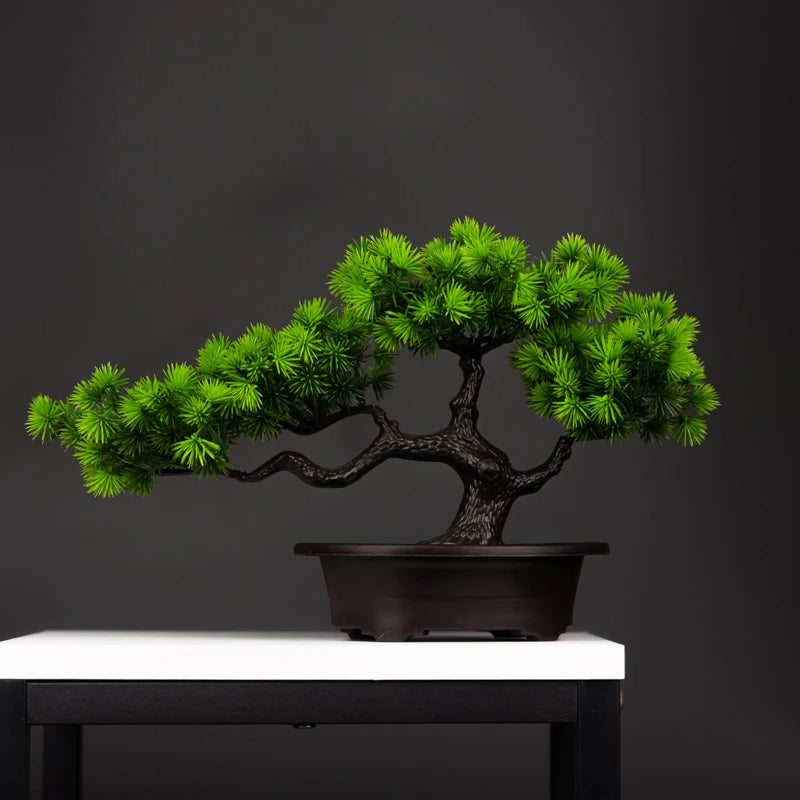 Kunstmatige dennenbonsai plant