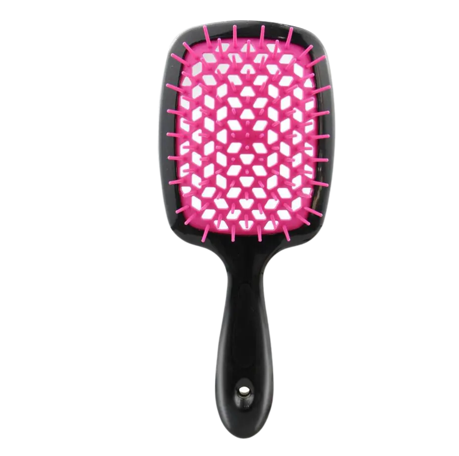 FluffiBrush Paddelbürste mit Belüftung - Schwarz