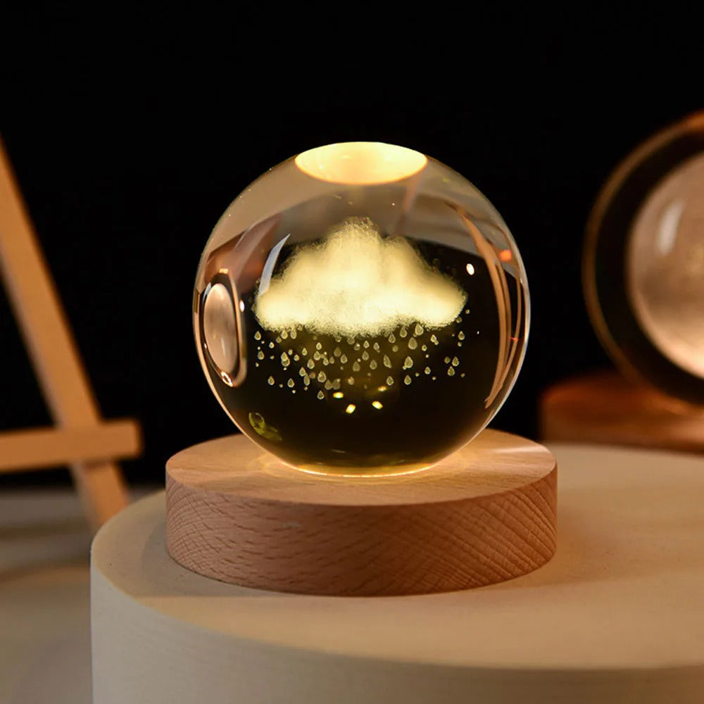 USB LED - Kristallball Lampe