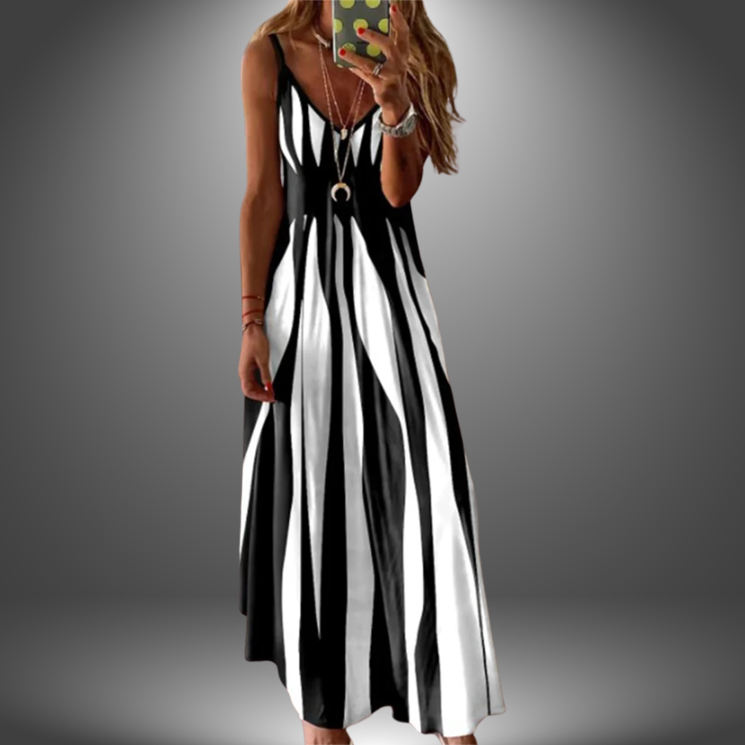 Angela | Langes Casual Kleid aus Handarbeit