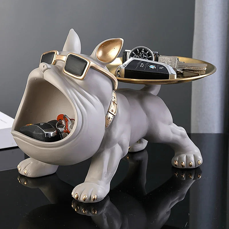 Bulldog figuur opbergdoos