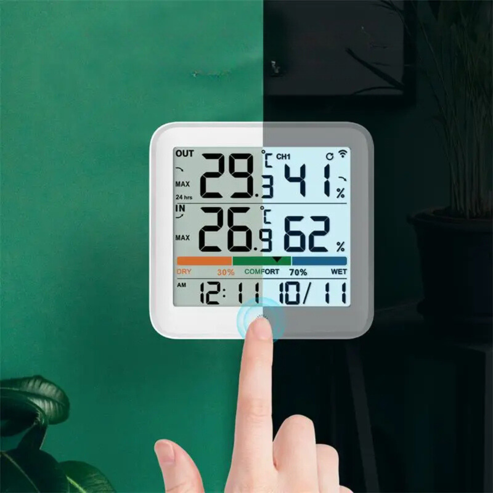 LCD Digital Thermometer & Hygrometer