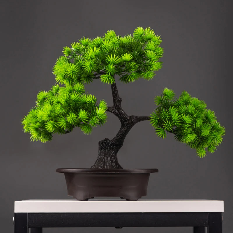 Kunstmatige dennenbonsai plant