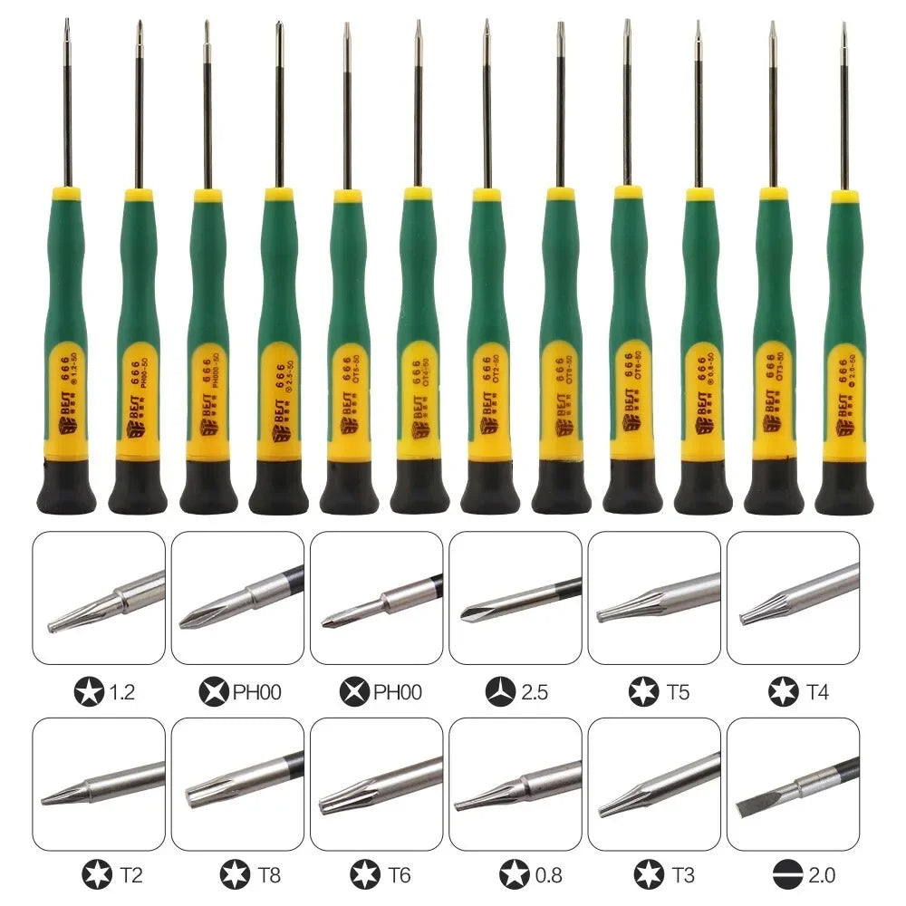 Stel 12-in-1 schroevendraaier in