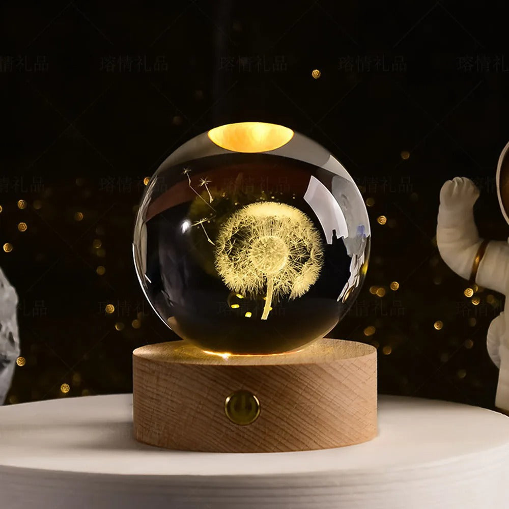 USB LED - Kristallball Lampe