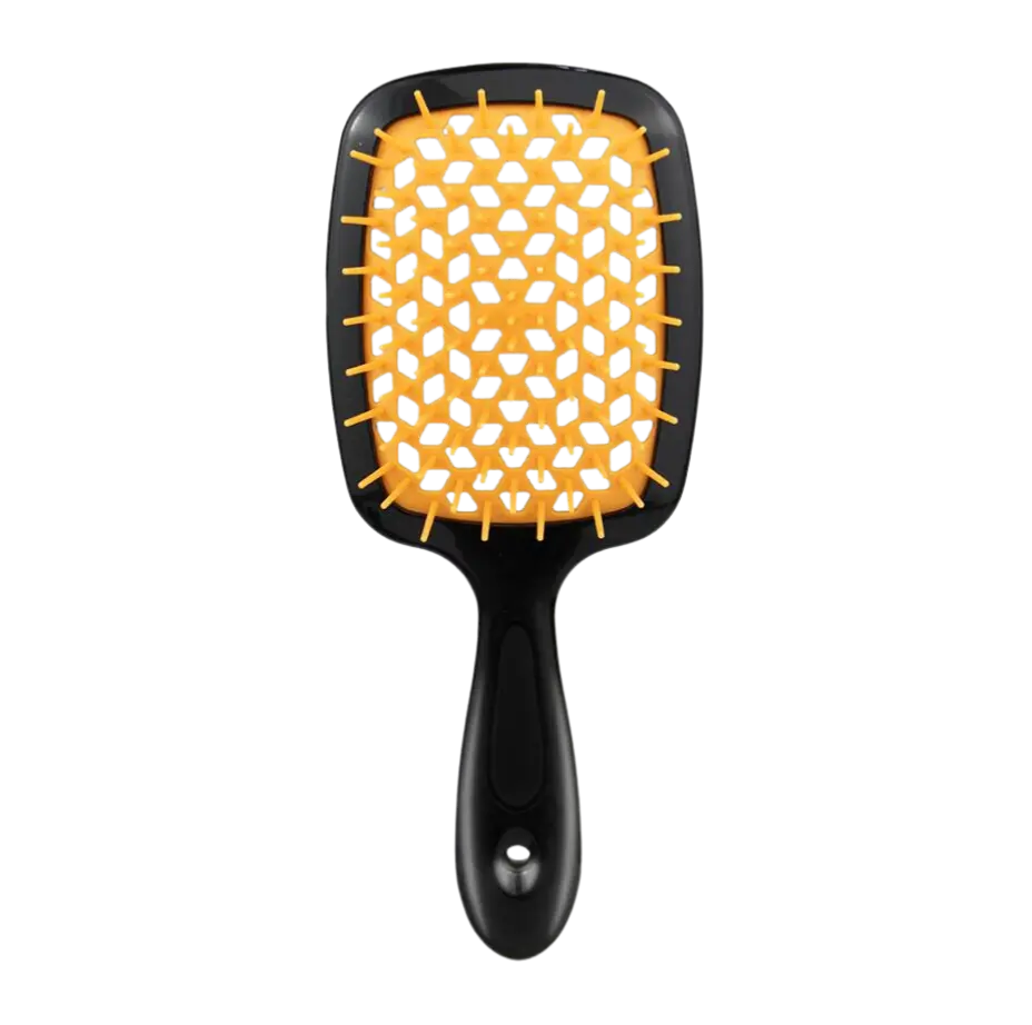 FluffiBrush Paddelbürste mit Belüftung - Schwarz