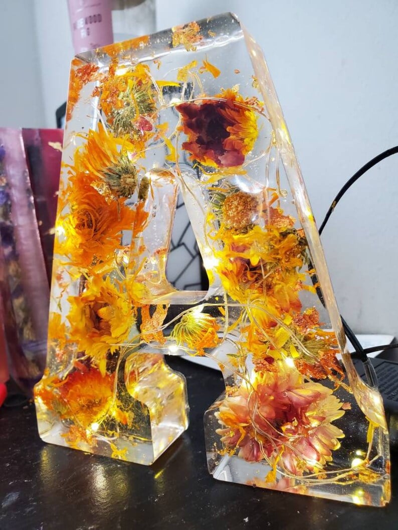 ResinBloom Blüten-Resin-Nachtlicht