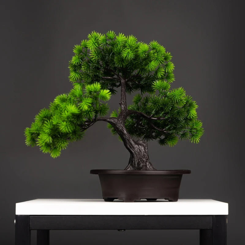 Kunstmatige dennenbonsai plant