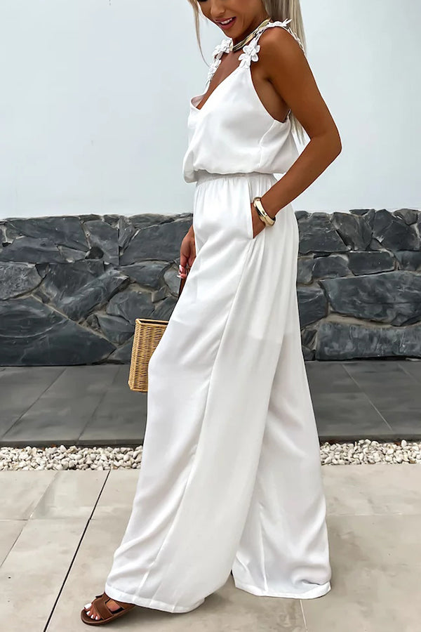NOVERA – Ärmelloser Jumpsuit mit weitem Bein