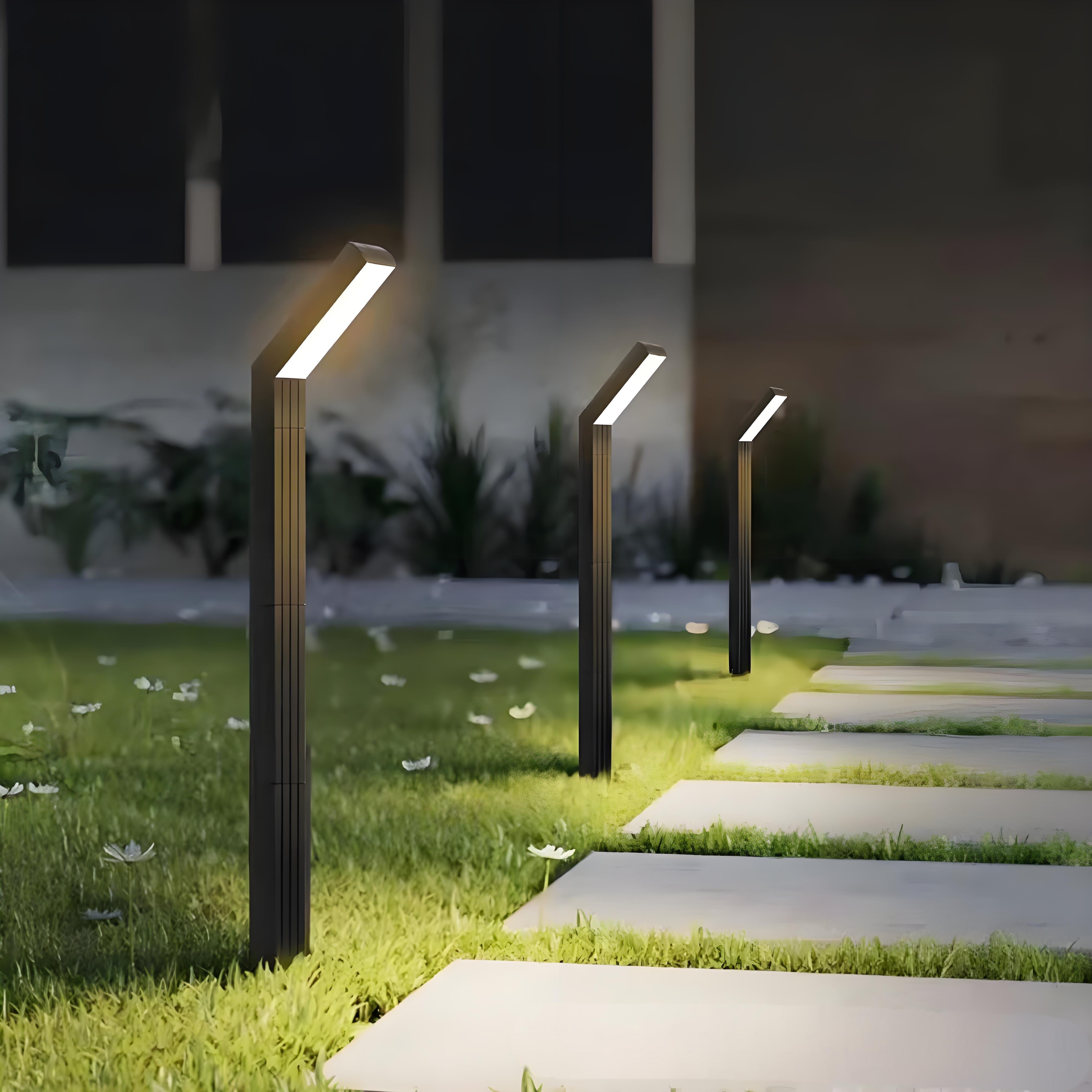 T-förmige LED-Solar-Gartenlichter - Wasserdichte Außen-Landschaftslichter für Garten- und Terrassendekoration
