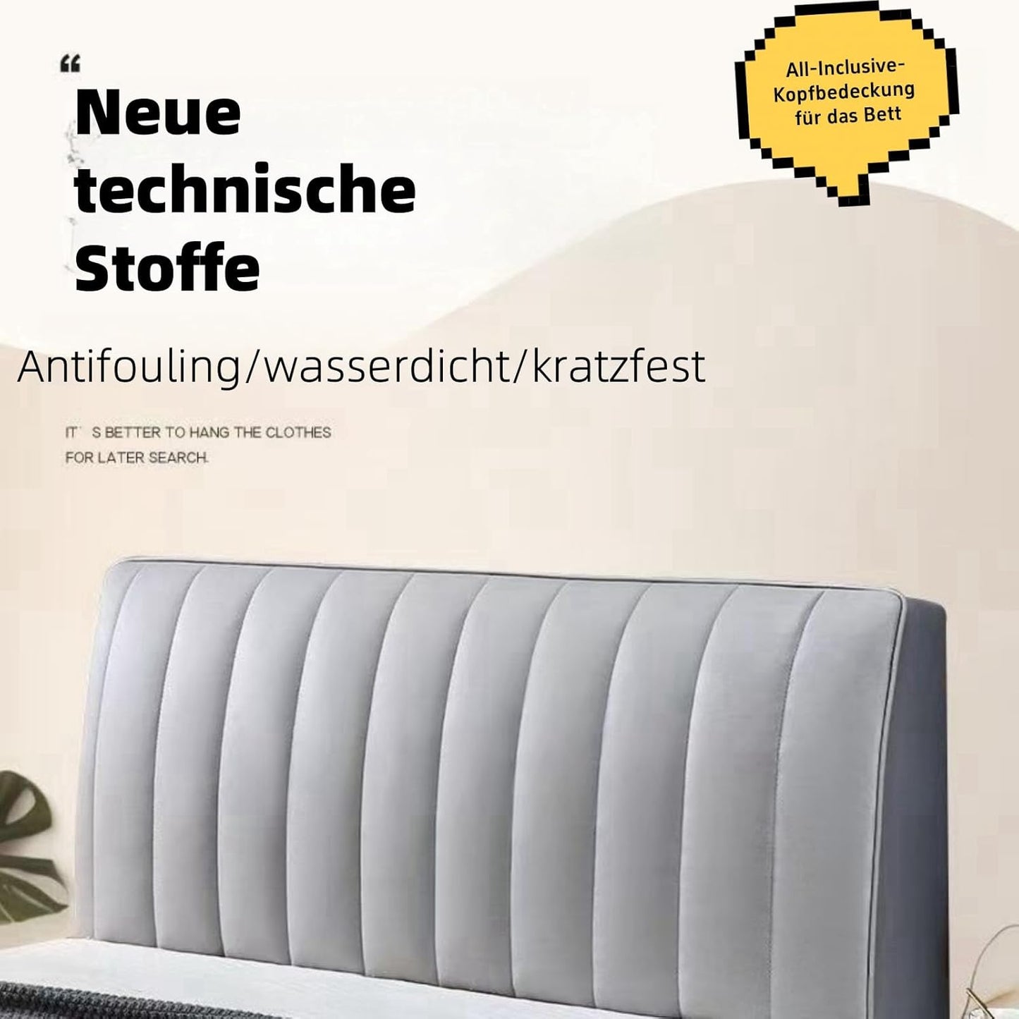 LuxCover Kopfteilbezug – Stilvoller Schutz fürs Bett