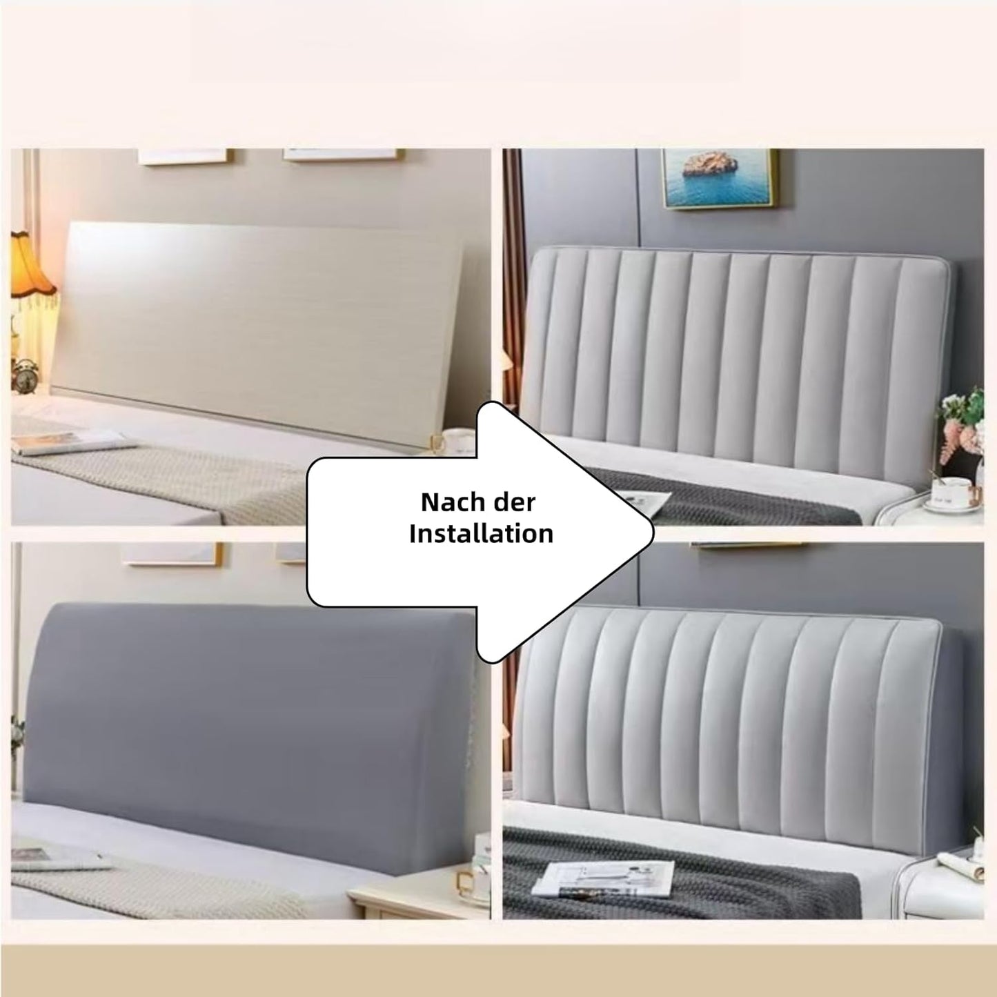 LuxCover Kopfteilbezug – Stilvoller Schutz fürs Bett