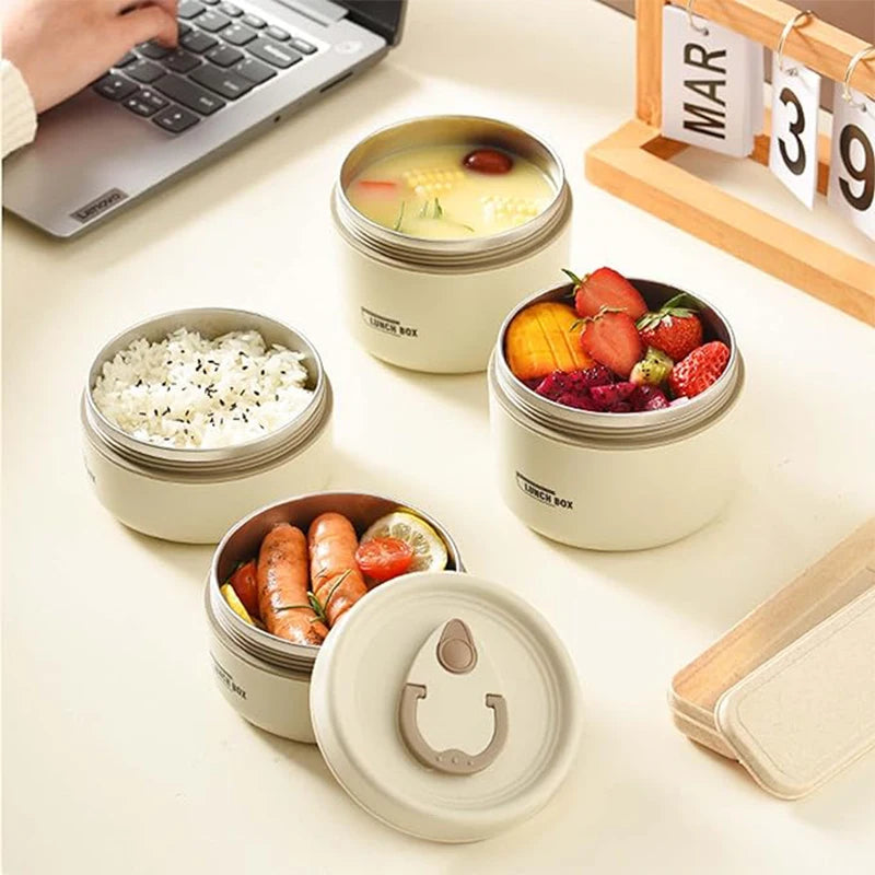 Draagbare geïsoleerde lunchcontainerset