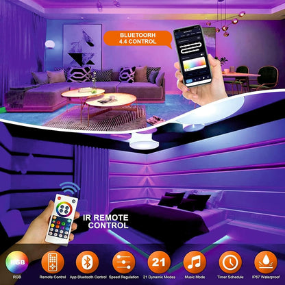 NeonFlow – Flexibles Neonlicht mit Musik-Synchronisation (5 m)