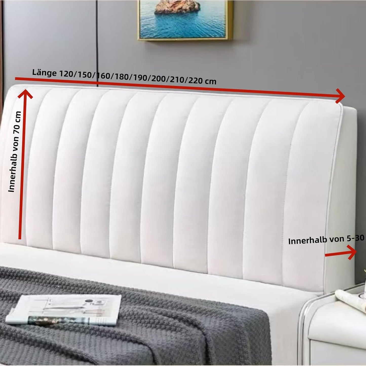 LuxCover Kopfteilbezug – Stilvoller Schutz fürs Bett