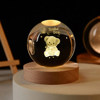 USB LED - Kristallball Lampe