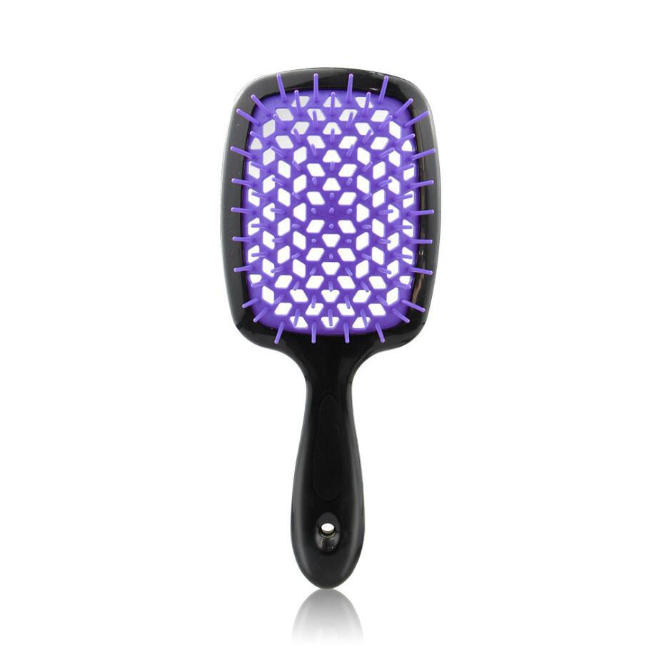 FluffiBrush Paddelbürste mit Belüftung - Schwarz
