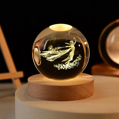 USB LED - Kristallball Lampe