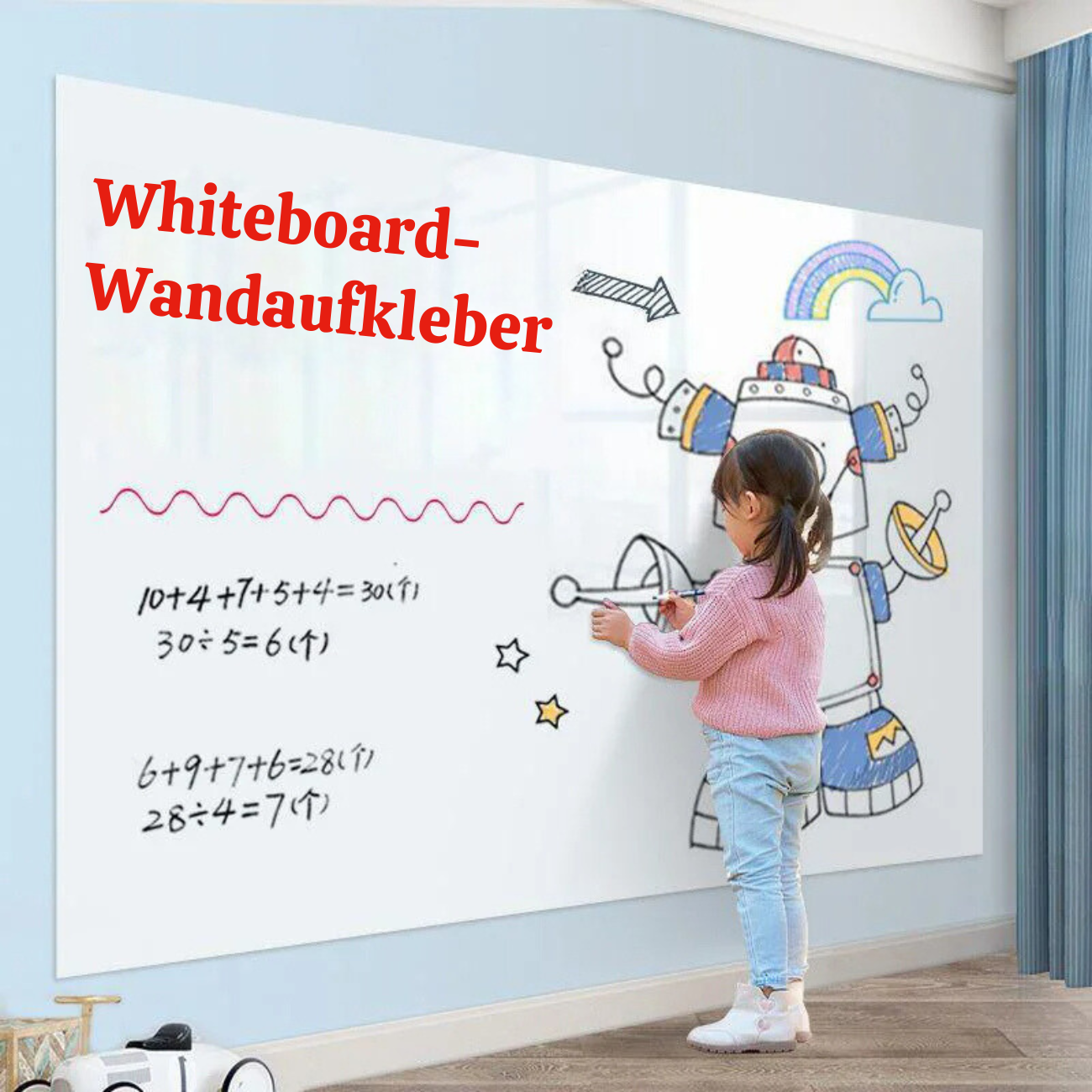 Whiteboard muursticker