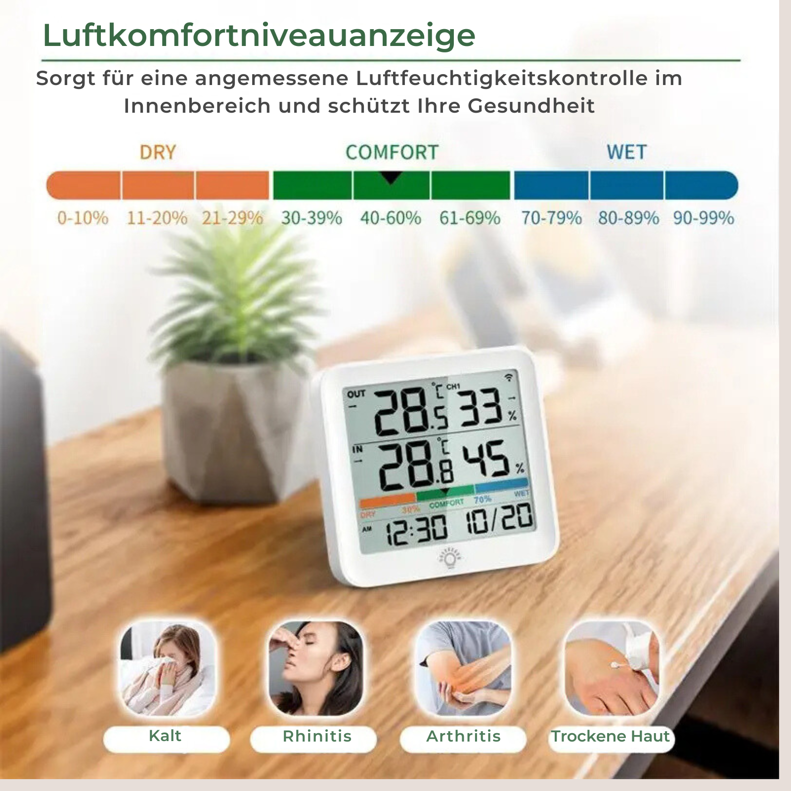 LCD Digital Thermometer & Hygrometer