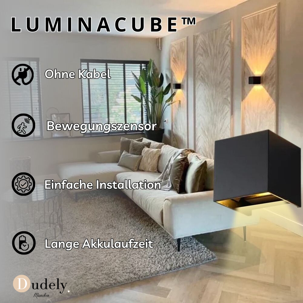 Luminacube | Draadloze LED -wandlamp