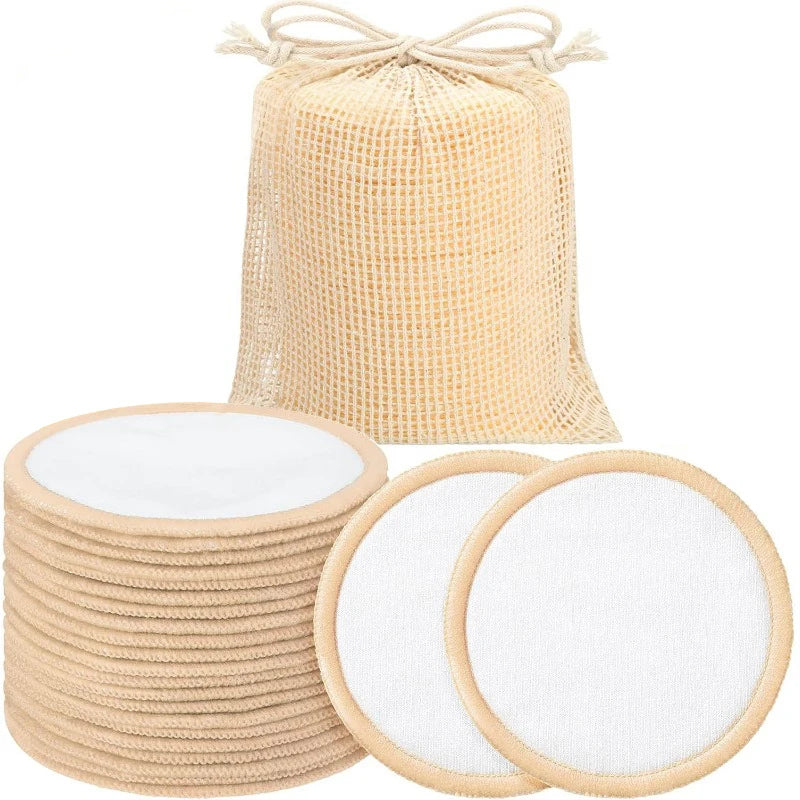 Set van 10 herbruikbare pads voor het verwijderen van make-up