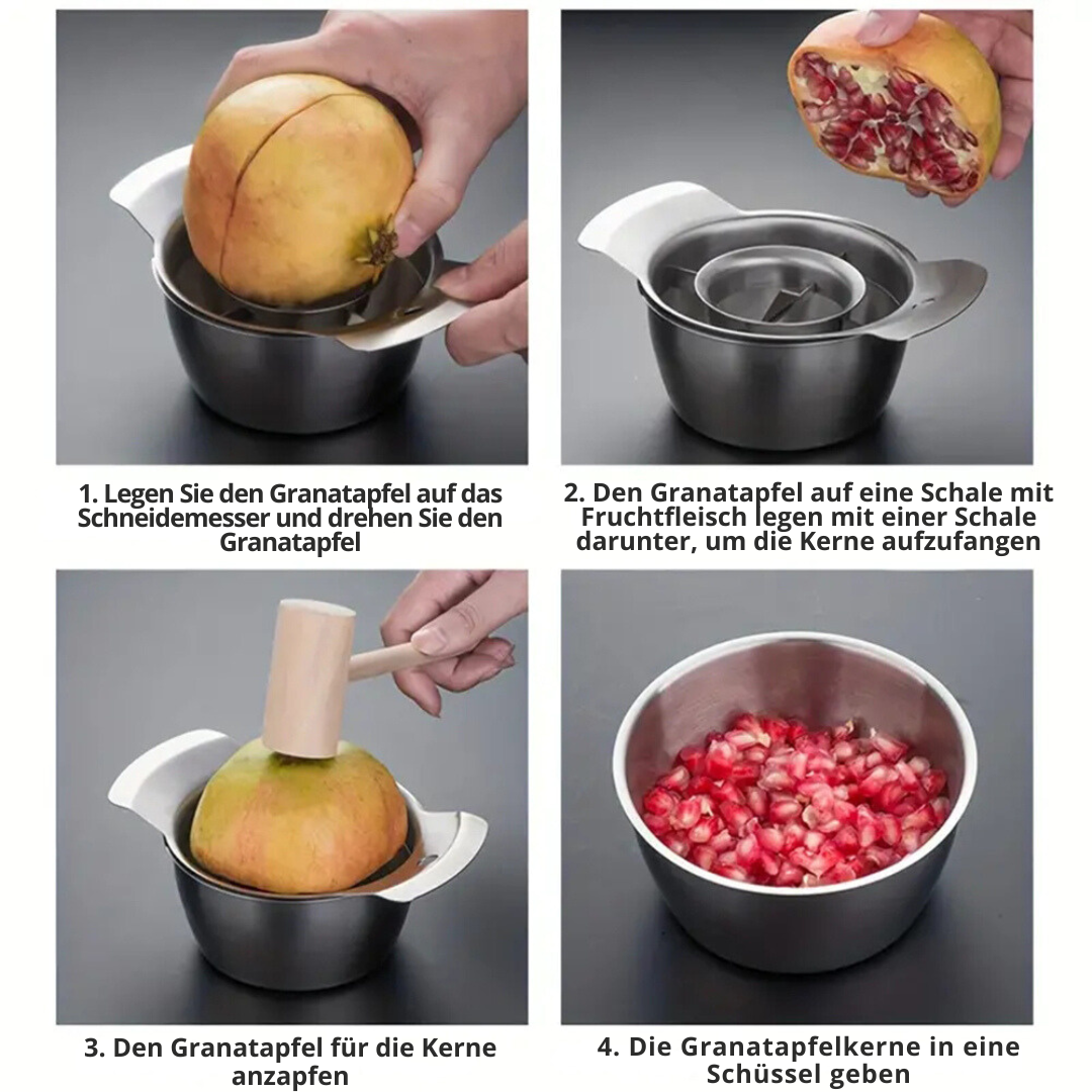 PulpEase Granatapfelschäler und Fruchtfleischseparator