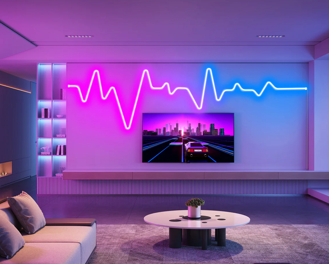NeonFlow – Flexibles Neonlicht mit Musik-Synchronisation (5 m)