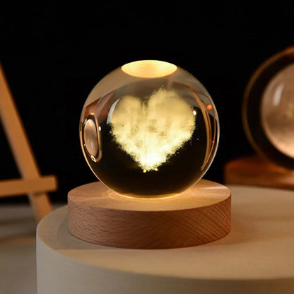 USB LED - Kristallball Lampe