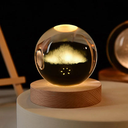 USB LED - Kristallball Lampe