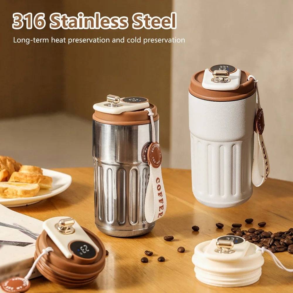 Thermal-bottle | Edelstahl-Kaffeebecher mit Temperaturanzeige 450ml