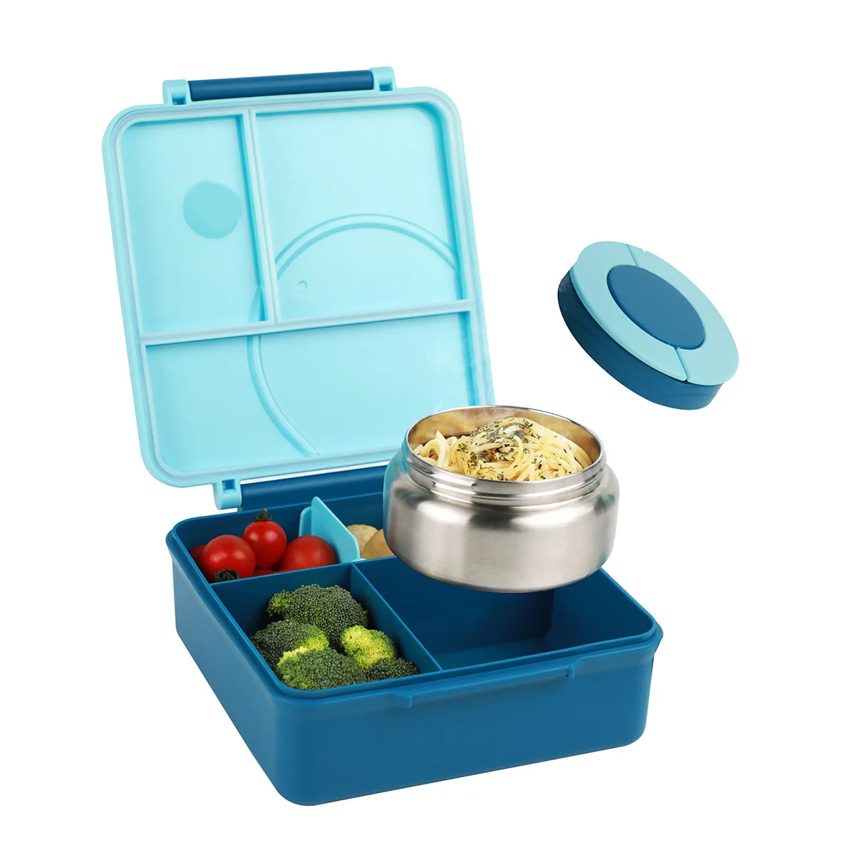 Lunchbox met vier compartimenten