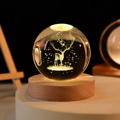 USB LED - Kristallball Lampe