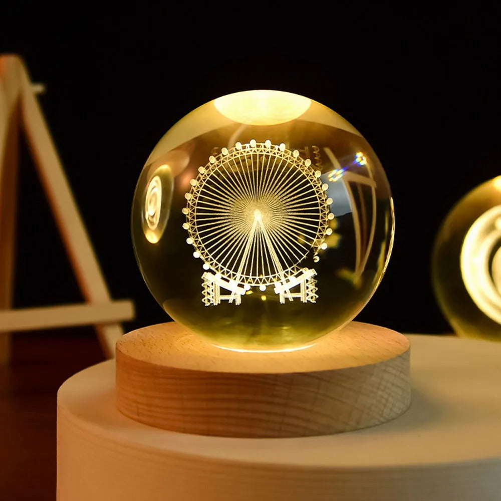 USB LED - Kristallball Lampe