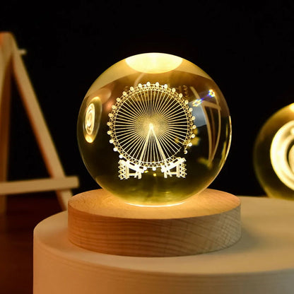USB LED - Kristallball Lampe