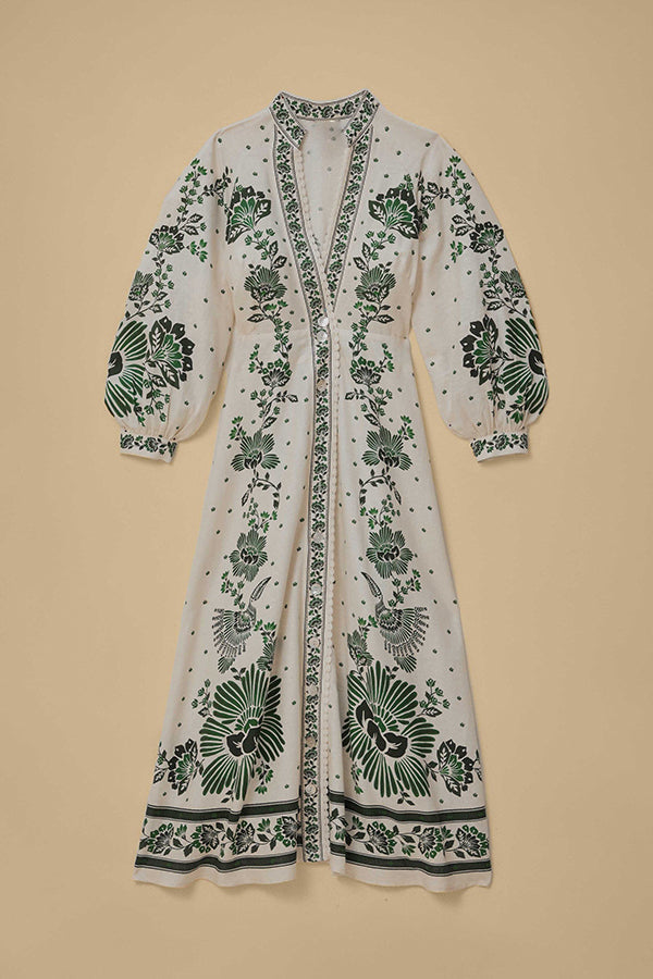 Botanisches Maxikleid - 🌿 Umarme die Natur mit Stil