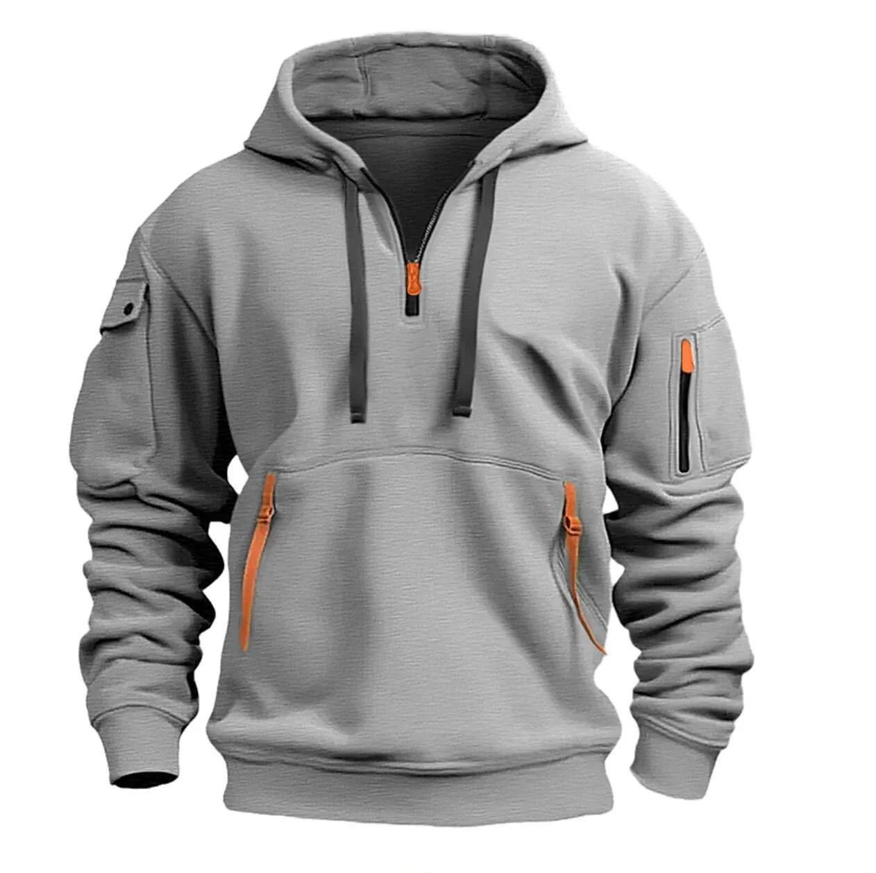 Casual fleece hoodies met verschillende zakken