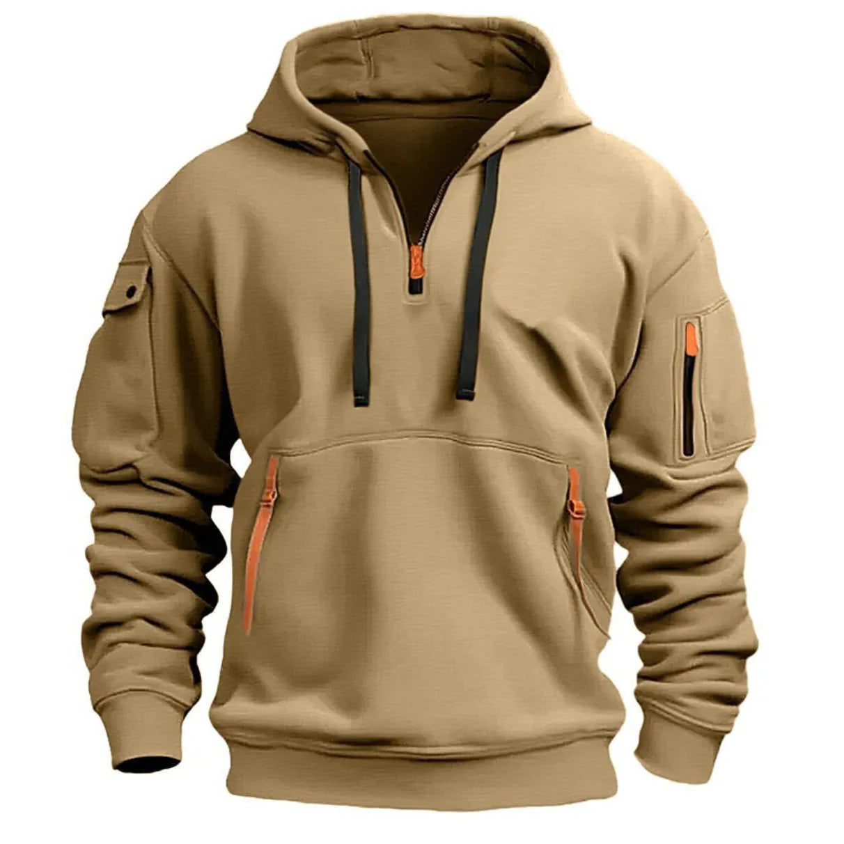 Casual fleece hoodies met verschillende zakken