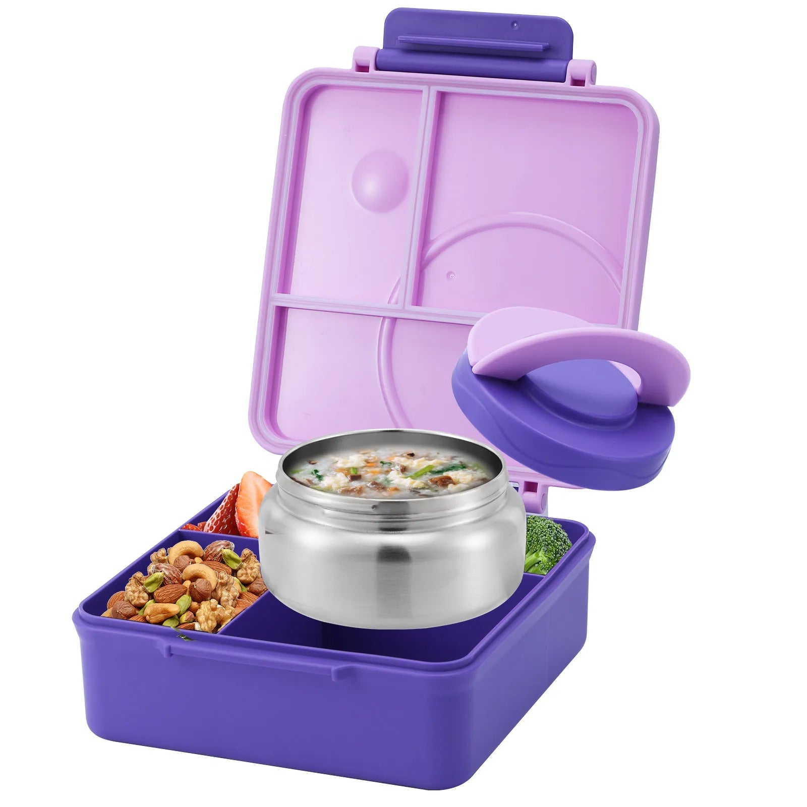 Lunchbox met vier compartimenten