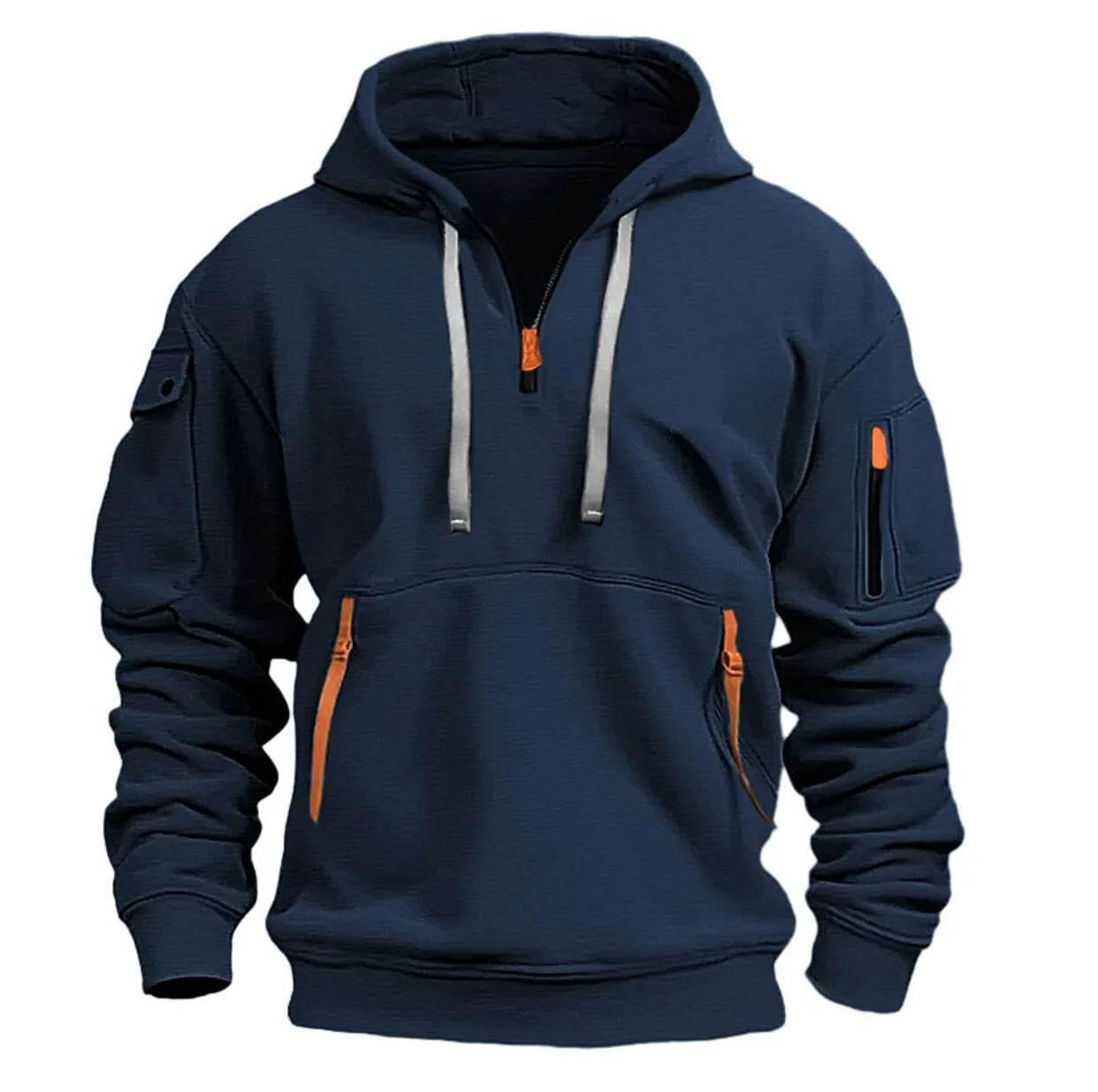 Casual fleece hoodies met verschillende zakken