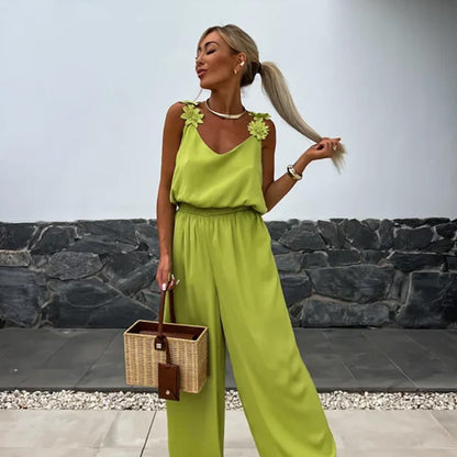 NOVERA – Ärmelloser Jumpsuit mit weitem Bein