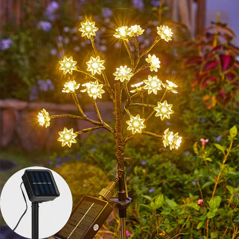 Solarbetriebene wetterfeste Garten-LED-Lichterset