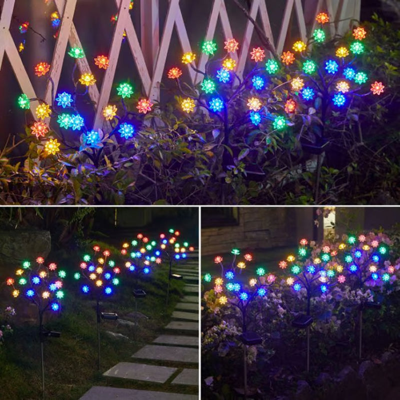 Solarbetriebene wetterfeste Garten-LED-Lichterset